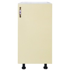 Corp inferior cu 1 usa Zebra, Alb/MDF Vanilie, fara blat, 40 x 82 x 50 cm